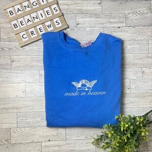 Blue Crew Neck Sweater